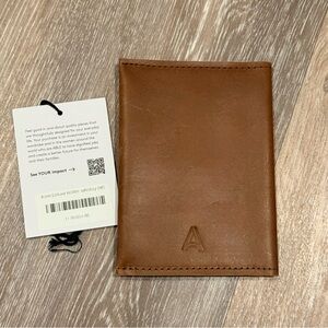 NWT ABLE | The Alem Deluxe Wallet | Whiskey | 100% Genuine Leather